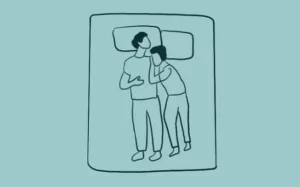 Shingles couple sleeping position