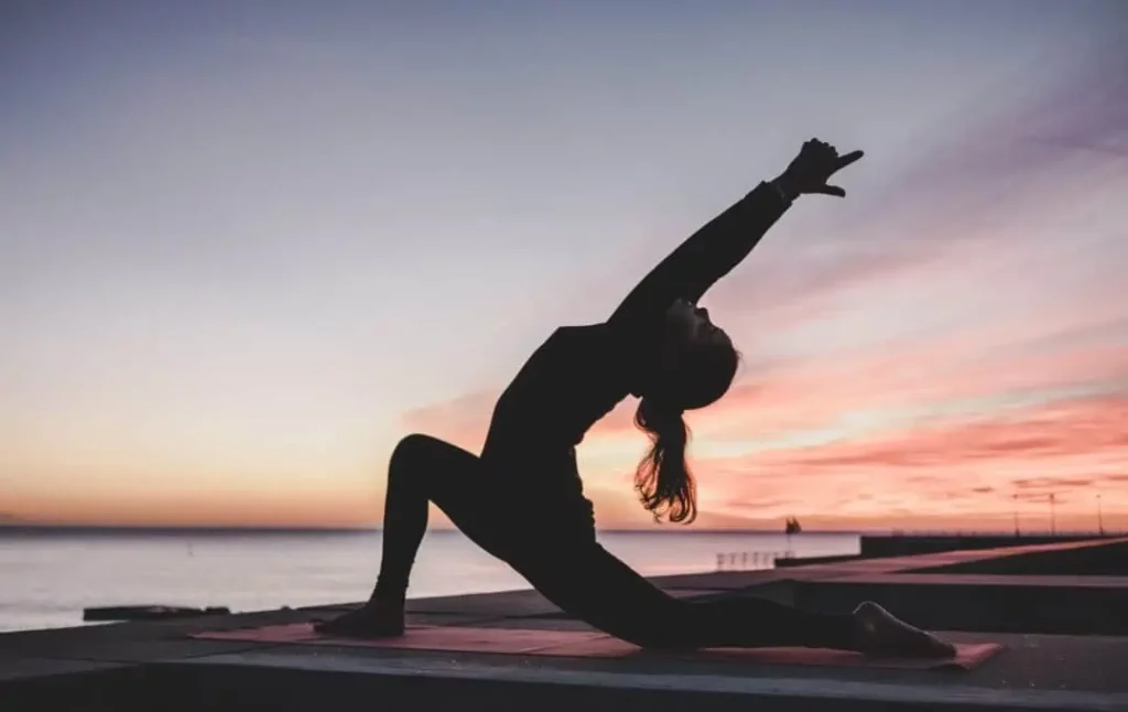 Women doing yoga