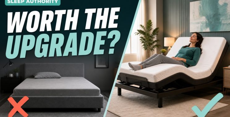 Adjustable bed frame in zero gravity position