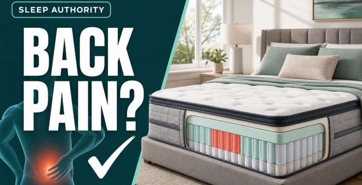Supportive mattress for back pain relief